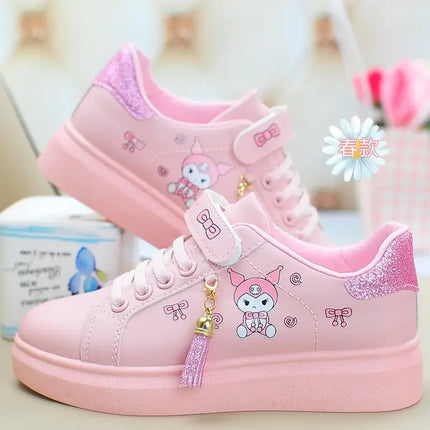 Sanrio hello kitty  spring autumn non-slip net shoes girl casual shoes
