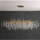 oval L180cm 18 light / silve body in stock / 3 changeable light