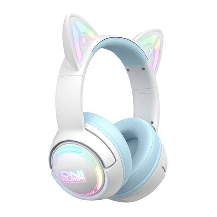 Gaming Headset Gamer Headset Stereo Headset with Microphone RGB Lighting Cute 3D Cartoon for iPad Tablet PS4