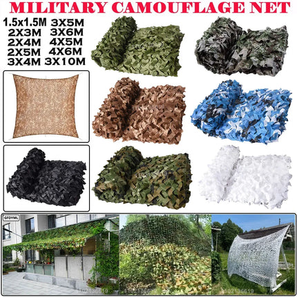Military camouflage net hunting camouflage net garden gazebo net car awning white green black jungle desert color