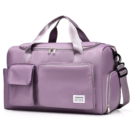 Carry On Travel Bag Large Capacity Weekender Overnight Duffle Bags with Shoe Compartment Sports Fitness Bags for Women
