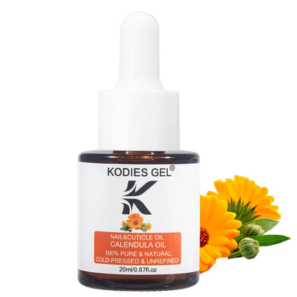 KODIES GEL Nail Cuticle Oil Plant Unrefined Protector Nail Repair Revitalizer Oil 20ML Prevent Agnail Nail Strengthener Hardener
