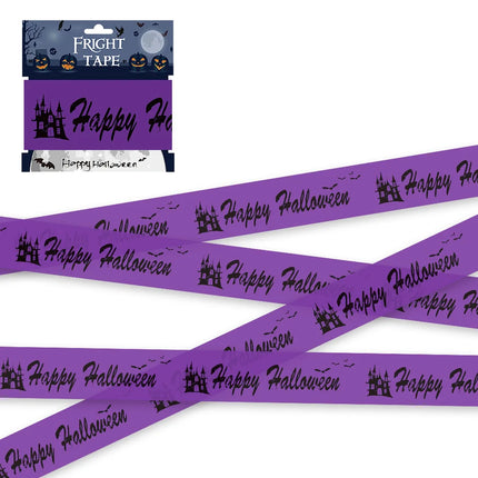 Skull Head Warning Tape Signs Halloween Decoration