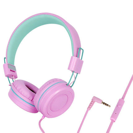 Wired Children'S Headphones Stereo Sound Headset Kids Earphone with Mic Music Headset for Girls Boy Gifts