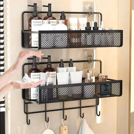 Portable Hanging Wall-mounted Storage Rack No-drilling Bathroom