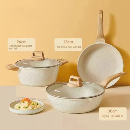 11 Pcs Cookware Sets Pots and Pans Set Nonstick Cooking Set W/Frying Pans