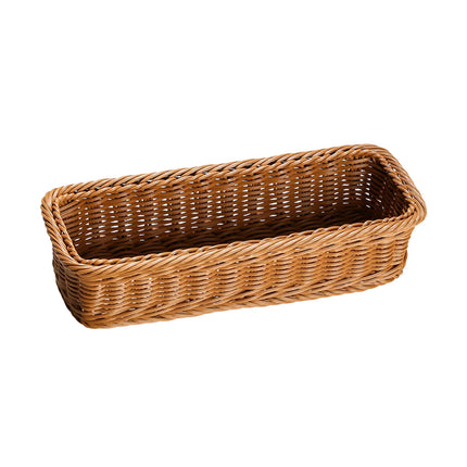 Imitation Rattan Hotel Restaurant Knife And Fork Basket Chopstick Storage Box Seasoning Jar Storage Basket Woven Basket