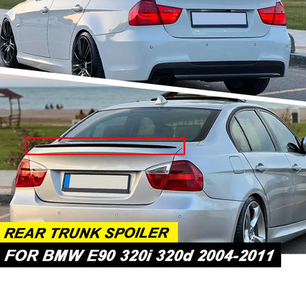 For BMW Accessories Serie 3 E90 320i 320d 2004 2006 2007 2008 2009 2010 2011 M Tuning Sedan Car Rear Trunk Spoiler Wing lip