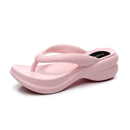 Woman House Slipper Wedges Cloud Sandals Summer Soft Flip Flops Beach Slides Home Garden Shoe Outdoor Ladies Female Girls
