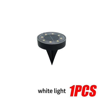 LED Outdoor Solar Power Ground Light IP68 Waterproof Lighting Control Path Deck Lights