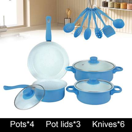 Cooking Pot Set Non Stick Deep Frying Pan Multifunctional Milk Pot Maifan Stone Frying Pan Kitchen Cookware