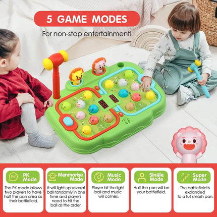 Hammer hamster game for toddlers, toys for boys and girls, interactive educational toys with sound and light for children