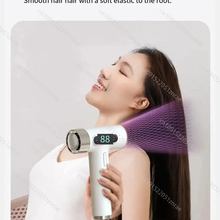 Super Portable USB Charging Wireless Hair Dryer 100000RPM High Wind Powerful Cold/Hot Air Styling Tools LED Display