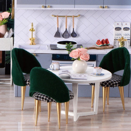 Doll House Kit 3D Wooden Mini DollHouse Assembly Building with Furniture Kit Toys Children's