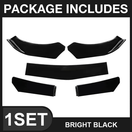 5Pcs Universal Car Front Bumper Separator Bumper Lip Body Kit Duck Lip Separator For BMW For Benz For Volkswagen For Honda