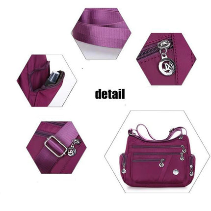 New Ladies Tote Bag Fashion Nylon Waterproof Casual Shoulder Mummy Bag Large Capacity Women's Messenger Handbags