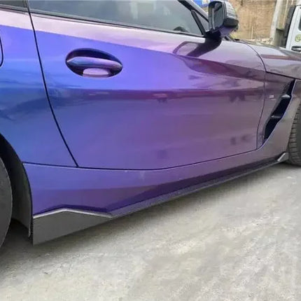 For BMW Z4 G29 2019 2020 2021 2022 2023 2024 Real Forged Carbon Fiber Side Skirts Aprons Extension Lip Body Kits