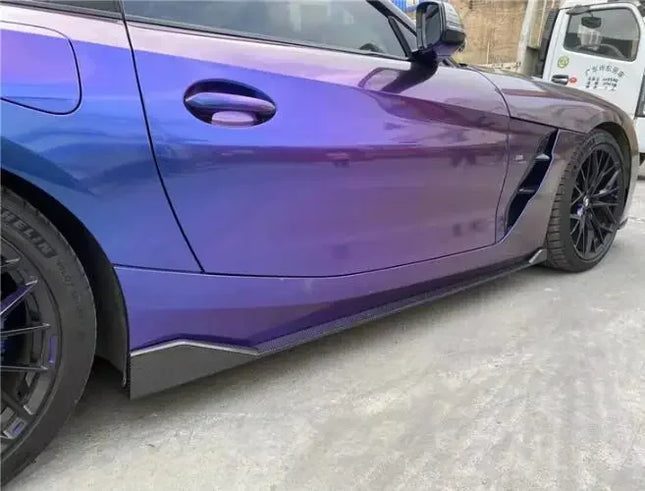 For BMW Z4 G29 2019 2020 2021 2022 2023 2024 Real Forged Carbon Fiber Side Skirts Aprons Extension Lip Body Kits