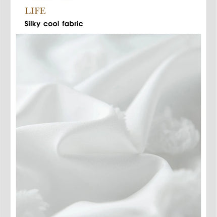 High Quality Crafts with Furball Double Bed Duvet Cover Set 220x240 Tufted King Size Pillow Case