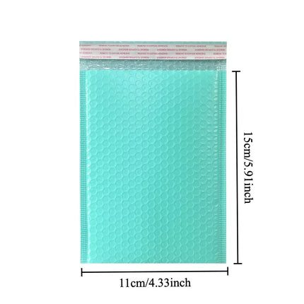 20Pcs Pink Green Blue Poly Bubble Mailers Padded Envelopes Self Seal Padded Envelopes Gift Bags Black Packaging Envelope