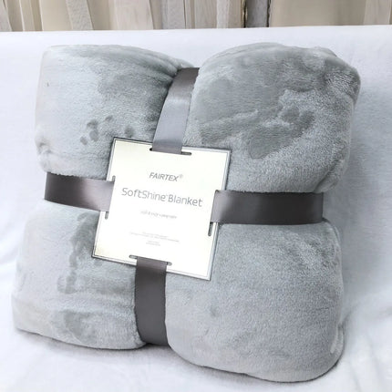 Ultra-Soft Thickened Flannel Fleece Blanket Plush All-Season Cozy Throw
