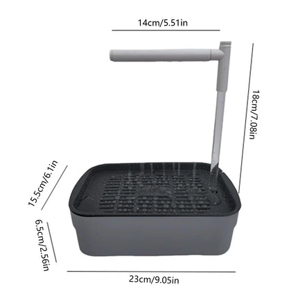 Automatic Electric Parrot Bathing Pool Bird Shower Tub with Water Circulation System for Small Birds Pet Cleaning Grooming