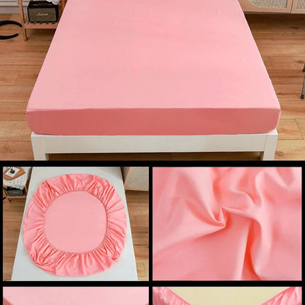 Kuup High Quality Fitted Sheet 90/180/150x200 Cm Mattress Cover Elastic Band Bed Sheet Queen King Size No Pillowcases Included