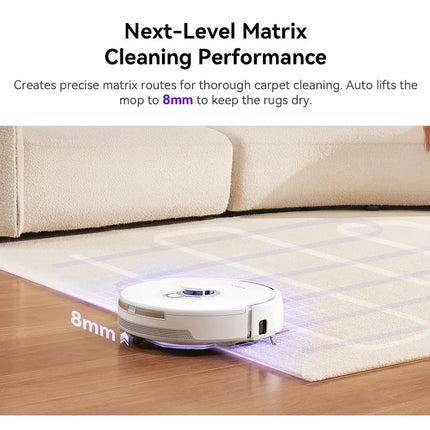 Narwal Freo X Plus 7800Pa Robot Vacuum Cleaner 3.5H Runtime Tri-Laser Structured Light Zero-Tangling Floating Brush 1L Dust Bin