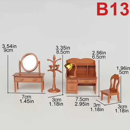 Toys Set DIY Forest Family Kids Girls Pretend Play Furniture Toys Gift for Christmas Birthday