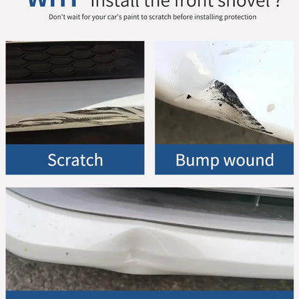 5PCS Adjustable ABS Front Universal Bumper Separator Body Kit Duck Lip Splitter For Volkswagen For BMW For Audi For Honda