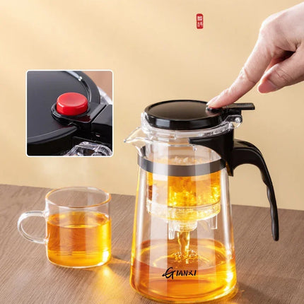 Tea Pot One-button Filtering Tea Separation Kettle Tea Coffee Maker