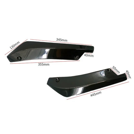 Universal Car Front Rear Bumper Strip Lip Spoiler Diffuser Splitter Scratch Protector Carbon Fiber Winglets Side Skirt Extension