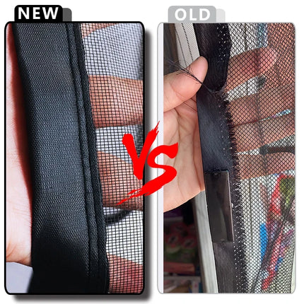 DTGJ Magnetic Door Screen,Black Side Door Magnetic Mosquito Net,Insect Proof Flight,Summer and Kitchen Indoor Invisible Net