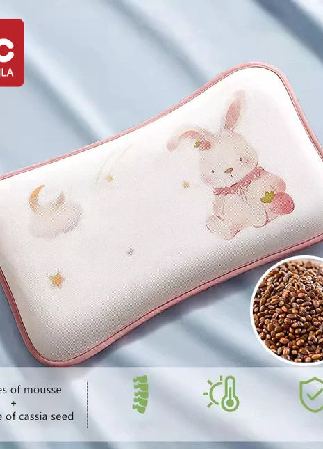 AIBEDILA Baby Sleeping Pillow Children Cartoon Kids Pillow Infants Ice shreds Cassia seed Pillows Kindergarten Soft Pillow
