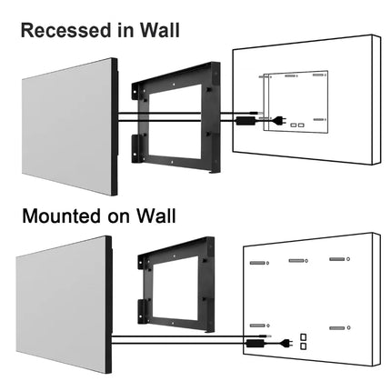 Soulaca 22inches Smart Mirror TV Waterproof 1080P HD Panel Built-in WiFi Bluetooth Android 11.0 New Model 2024 Magic LED US EU