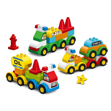 140Pcs Large Particles Duploed Cars Educational Bricks Kids Toys