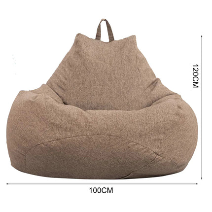 Sofa Cover Large Bean Bag Couch Soft Fluffy Breathable Adult Child Tatami