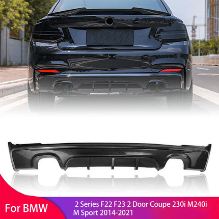 Rear Bumper Diffuser Lip For BMW 2 Series F22 F23 2 Door Coupe 230i M240i M Sport 2014-2021 Rear bumper guard Spoiler diffuser