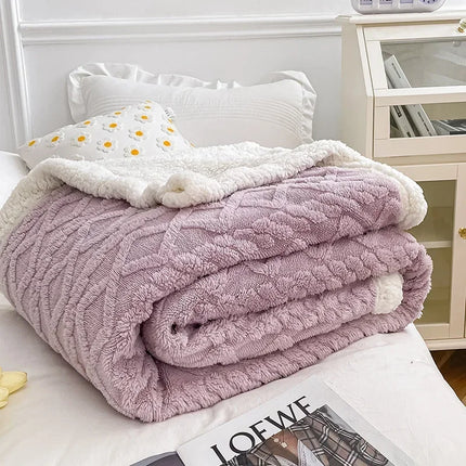 Warm Blankets for Adults Kids sofa Bed Cover Plush Winter Throw Bedspread for Beds