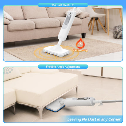 Powerful Steam Mop 6 in 1 Scrubbing Steam Vac Mop High Temperature Detachable Steam Cleaner