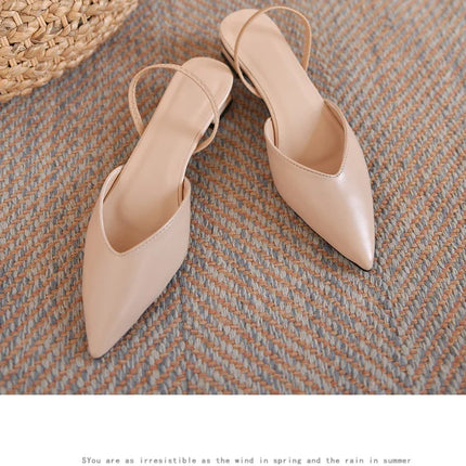 New Fashion Summer Women Pumps Woman Buckle Beige Single Shoes Square Heels Comfortable Dress Party Shoes