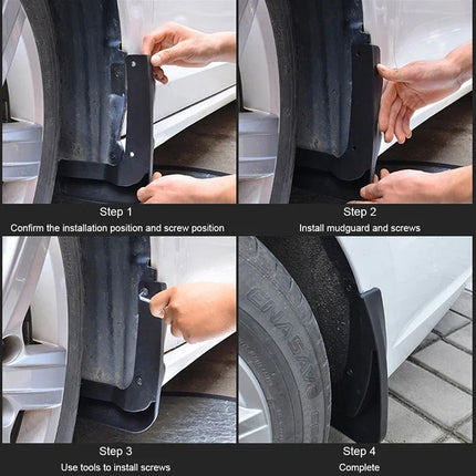 4x Mudflap for Toyota Corolla E140  E150 2007~2013 Accessories 2008 2009 2010 2011 2012 MudGuards Splash Guards Mud Flaps Fender