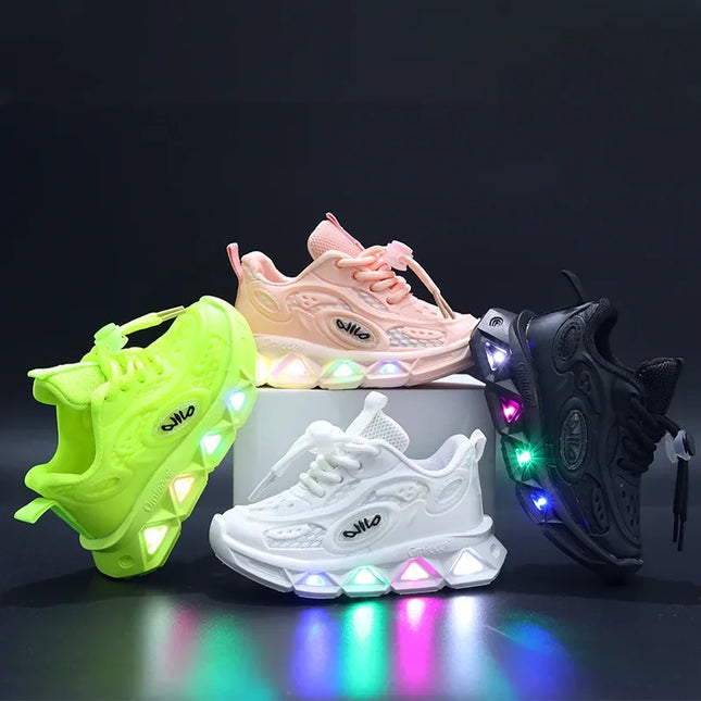 New Boys and Girls Light Up Clunky Sneaker Small and Medium-sized