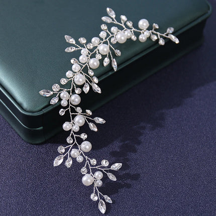 Pearls Crystal Handmade Headbands Fashion Wedding Hair Accessories Cheap Hairbands Rhinestone Head Jewelry Wholesale Dropping