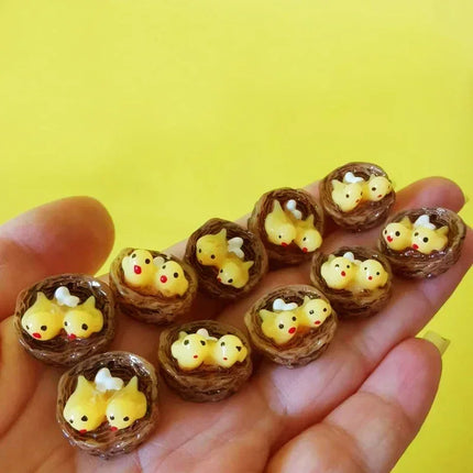 10Pcs pigeon/parrot/sea bird/doll house miniatures/cute/fairy garden