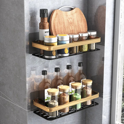 Bathroom Storage Rack No Drill Shelves Wall Mounted Corner Shelf Shower Holder For WC Shampoo