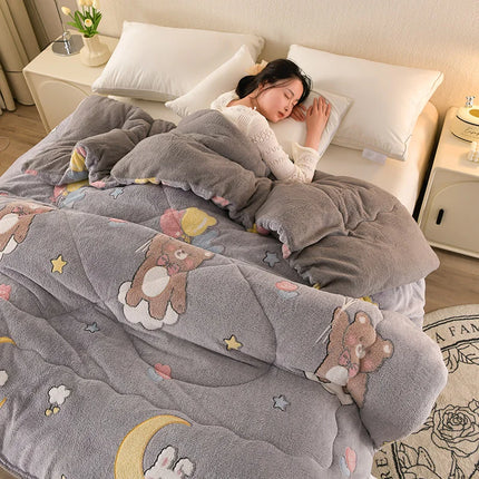 Super Warm Winter Blanket for Bed Spring Autumn Lamb Cashmere Weighted