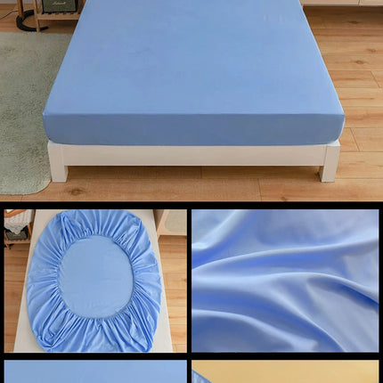Kuup High Quality Fitted Sheet 90/180/150x200 Cm Mattress Cover Elastic Band Bed Sheet Queen King Size No Pillowcases Included