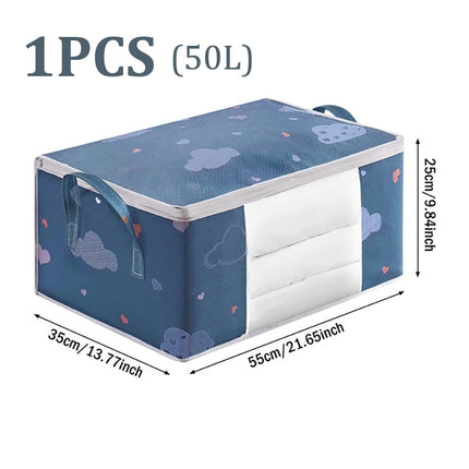 Quilt Clothes Big Capacity Storage Bag Quilt Bedding Storage Closet Organizer Wardrobe Organizer Blanket Sorting Bags Dust-proof