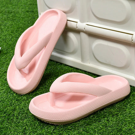 MAEDEF 2024 Flip Flops Men and Women Summer Anti-skid Outdoor Casual Light Beach Sandals Thick Platform House Bathroom Slippers